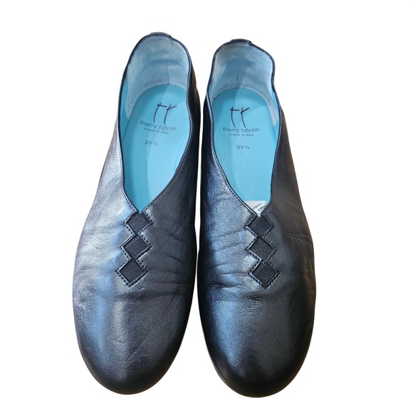 Thierry Rabotin Shoes - Thierry Rabotin Grace Leather Flats Women 39.5 Black US Size 9.5